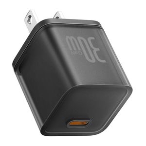 Cargador de pared Baseus GAN 5S 1 puerto tipo c, 30W, carga rápida, negro