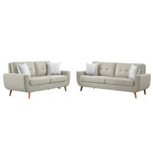 Juego de Sala Vintage 3 2 Kayruth Gris