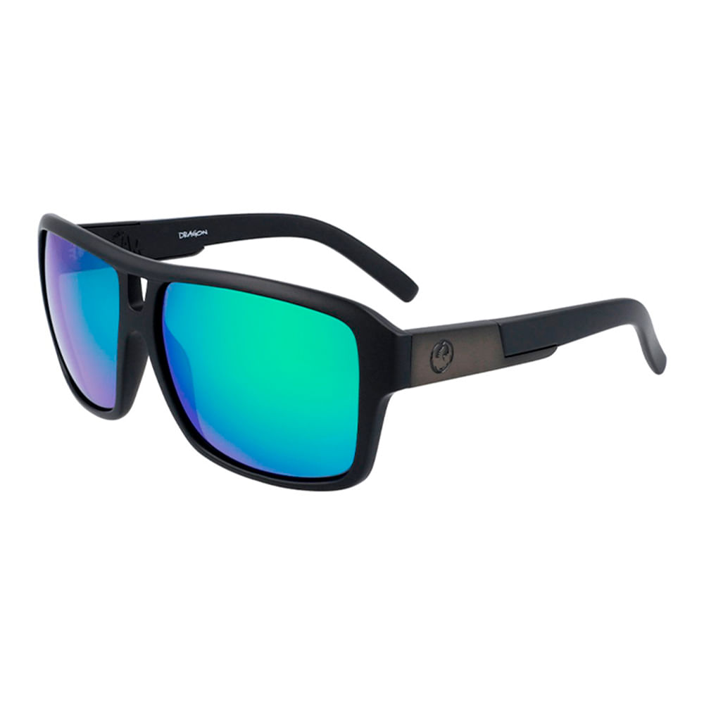 Lentes Dragon The Jam LL Matte Black Green Ion Real Plaza