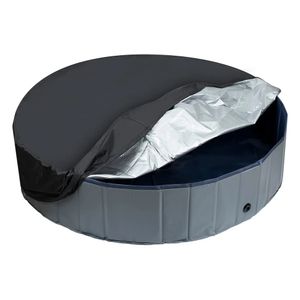 Redonda Para Piscina Para Mascotas Imperm a Prueba de Polvo Y Lavable con Diseño de Cordón