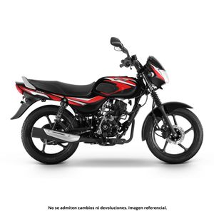 Moto Bajaj CT 125 Negro Rojo