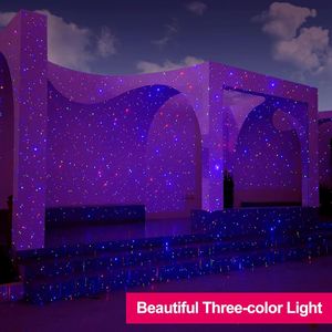Proyector de Luces de Navidad Láser Más Brillantes Para Exteriores Rgb 3 Colores