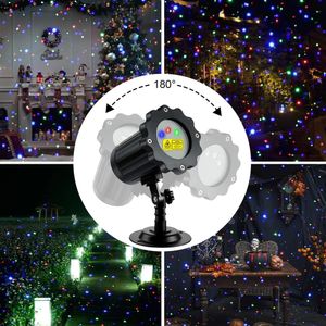 Proyector Láser de Navidad Luz Láser de 3 Colores Control Remoto Rf A Prueba de Agua