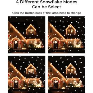 Proyecto de Luces de Navidad Copos de Nieve Para Exteriores E Interiores