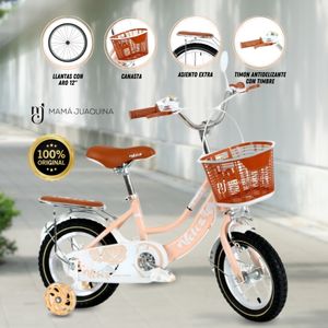 Bicicleta Campera Aro 12 Coquette Melón