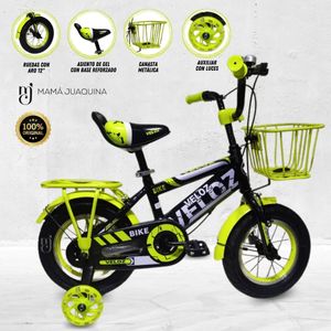 Bicicleta Para Niño Aro 16 Montañerita Limón