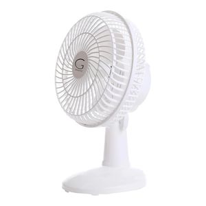 Genesis Ventilador de Mesa Convertible con Clip de 6" Dos Velocidades Silenciosas Blanco