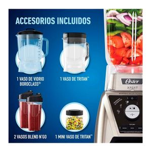 Licuadora Xpert Oster BLST3BCAG053 con Control de Textura Potencia 2HP