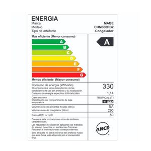 Congeladora Horizontal Mabe 300 Litros CHM300PB2