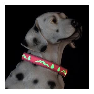 Dogled Subversive - Collar para Perro con Luz Led USB-C - Diseño Subversivo de Navidad 3d - Mat