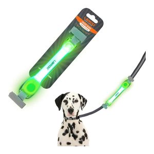 Laroo Collar de Perro Iluminado con Calcomanías de Nailon - Silicona Nailon