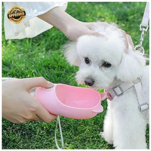 Bebedero Dispensador de Agua Portátil Perro MOS310019 Rosado