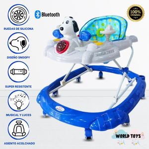 Andador para Bebé Musical Little Snoopy Azul