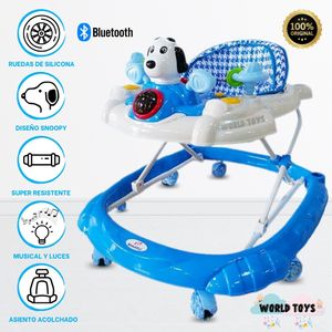 Andador para Bebé Musical Little Snoopy Celeste