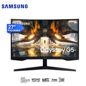 MONITOR SAMSUNG ODYSSEY G5, 27" CURVO QHD 165 HZ