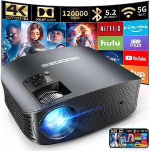 Goodee Pro ector 4k con Wifi  Bluetooth Fhd 1080p Mini Pro ector 5g Dolb Audio ( g600 Plus)