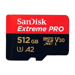 Memoria Micro SD Sandisk Extreme Pro 512GB 4k 200Mbs A2 U3