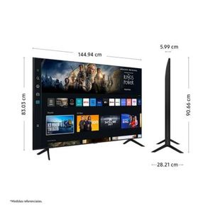 Televisor Samsung LED Smart TV 65 Crystal UHD 4K UN65CU7000GXPE + Rack Giratorio