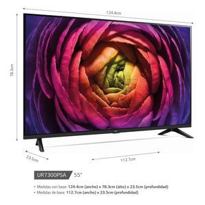 Televisor LG 55" LED Smart TV UHD 4K con ThinQ AI 55UR7300PSA