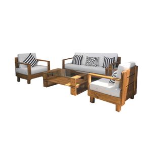 Set de terraza Eleonora 4 personas con mesa Movenda