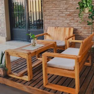 Set de terraza Flamenco 4 personas con mesa Movenda