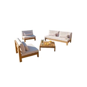 Set de terraza Lechuza 4 personas con mesa Movenda