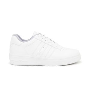 Zapatillas Escolares de Cuero para Hombre Kaida JA24-741 Blanco