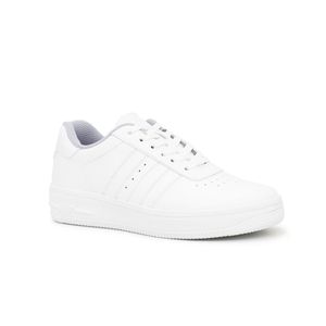 Zapatillas Escolares de Cuero para Hombre Kaida JA24-741 Blanco