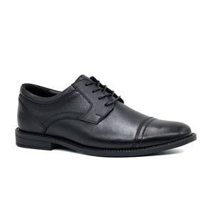 Zapatos Casual Para Hombre de Cuero CONTERS 23.AL-01  Negro