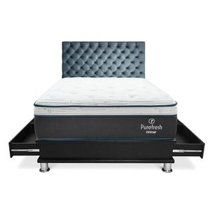 Dormitorio Capitone New Pure Fresh 1.5 Plazas + Respaldo