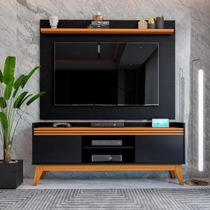 Mesa para TV Asturias con Panel color Negro/Haya TU MESITA 50"