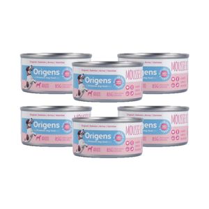 Origens Mousse Nikkei Salmón Arroz Vainitas Adulto 85Gr X6