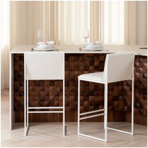 Banco de Bar Carole Ventitas Home Blanco