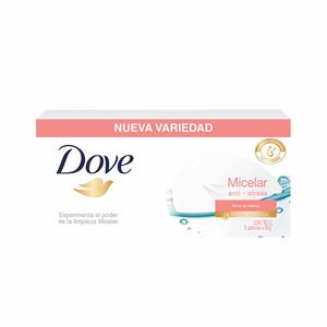 Jabón de Tocador DOVE Micelar 90g Paquete 3un