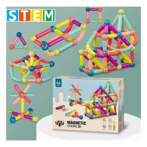 Bloques Magnéticos Didácticos STEM Caja 64 Piezas