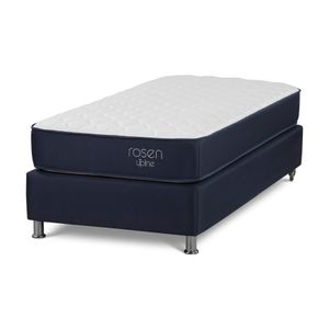 Dormitorio Americano Upline 1.5 Plazas + Respaldo West Azul