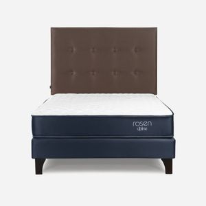 Dormitorio Europeo Upline 1.5 Plazas + Respaldo West Café