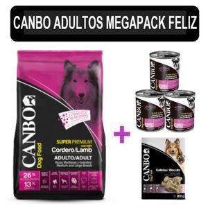 Alimentos secos para Perros Canbo Adultos Razas Medianas y Grandes Megapack Feliz 15Kg