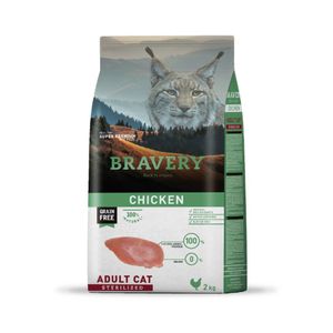 Alimento para gatos Bravery Pollo Gatos Esterilizados Adultos 7 Kg