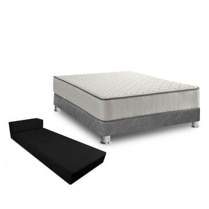 Cama Americana Elegant 2 Plazas + Sofá + 2 Almohadas