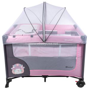 Cuna Corral Ebaby con Cambiador Happy Dream Rosado