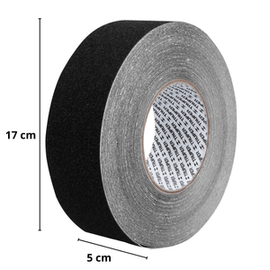 Cinta Antiderrapante Negro 50 mm x 18m Truper 101444