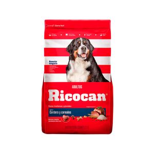 Comida Perro Adulto Mediano Y Grande Ricocan Cordero 1Kg