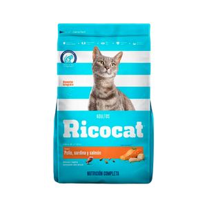 Comida Gatos Ricocat Adulto De Pollo Sardina Y Salmón 9Kg