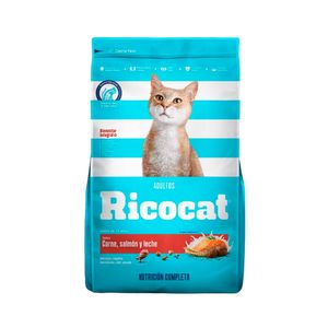 Comida Gatos Ricocat Adulto De Carne Salmon Y Leche 1Kg