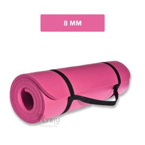 Mat para Ejercicios de Yoga Goma Eva Color Rosado de 8mm