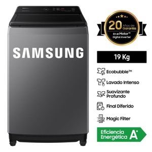 Lavadora Samsung EcoBubble™ 19KG RT35DG5620S9PE Silver