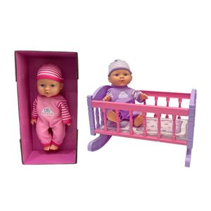 Muñeca Bostecitos Babydoll Con Cuna Abc