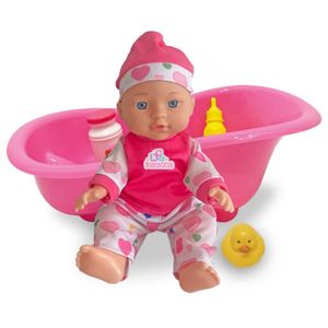 Muñeca Bostecitos Babydoll Con Bañera Abc