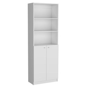 Combo Home Estante 62cm+ Estante 2 Puertas - Blanco